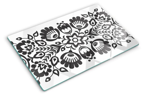 Tocător de bucătărie Motiv floral în stil popular
