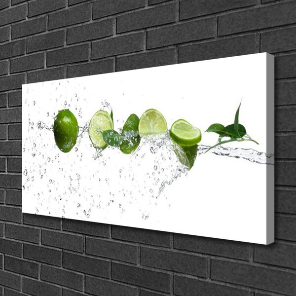 Tablou pe panza canvas Apa Lime Bucătărie Verde