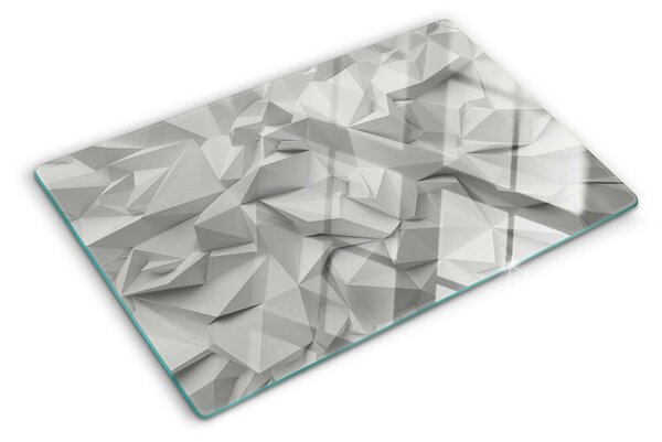 Tocător din sticlă Model 3D abstract în nuanțe de gri