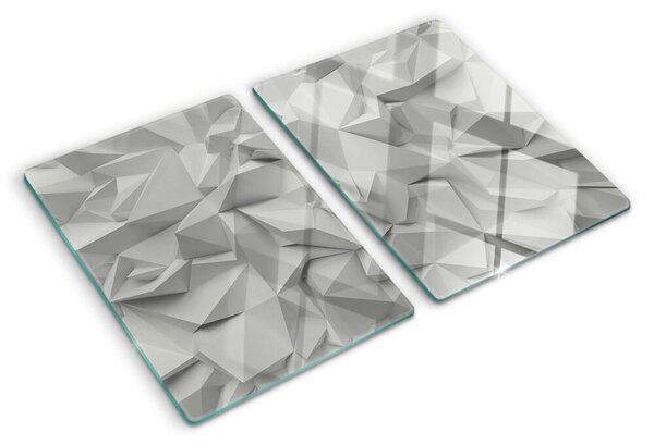 Tocător din sticlă Model 3D abstract în nuanțe de gri