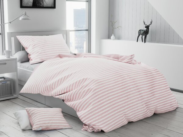 Lenjerie de pat din bumbac alb VIENTE + husa de perna 40 x 50 cm gratuit