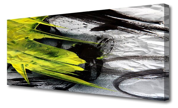 Tablou pe panza canvas Abstract Art Verde Negru Gri