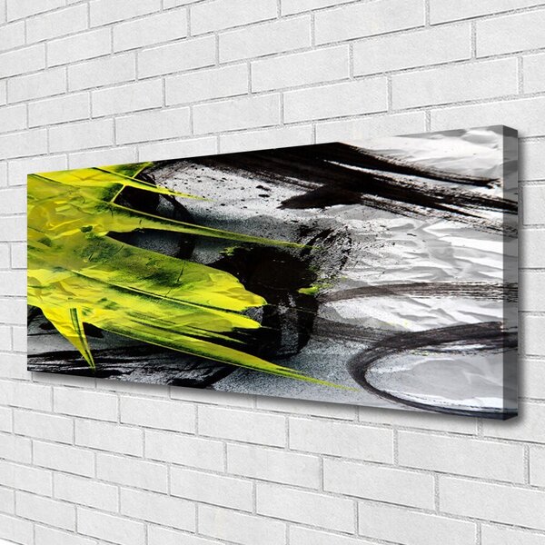 Tablou pe panza canvas Abstract Art Verde Negru Gri