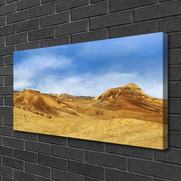 Tablou pe panza canvas Desert Peisaj Galben