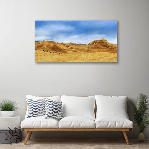 Tablou pe panza canvas Desert Peisaj Galben