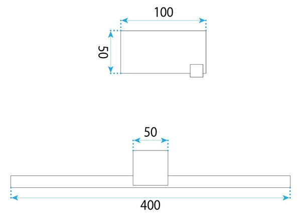 Aplică LED pentru baie SWE043-1W 40cm GOLD