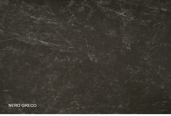 Masa extensibila BONUCCI, negru cu efect de marmura/maro, 200/250x98x7