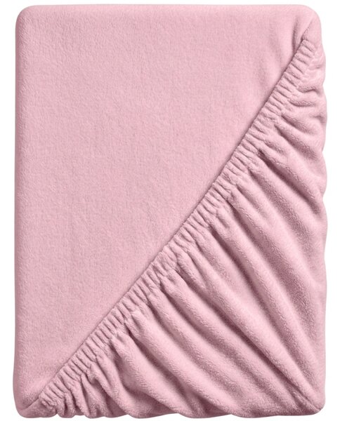 Cearsaf Cocolino microplus cu elastic SOFT 90x200 cm roz