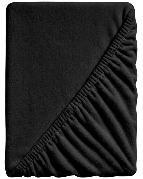 Cearsaf Cocolino microplus cu elastic SOFT 90x200 cm negru