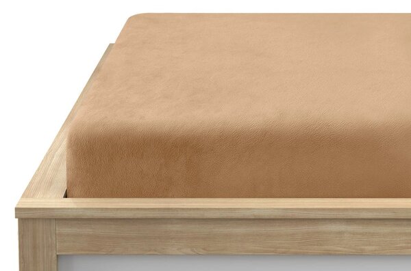 Cearsaf Cocolino microplus cu elastic SOFT 90x200 cm bej