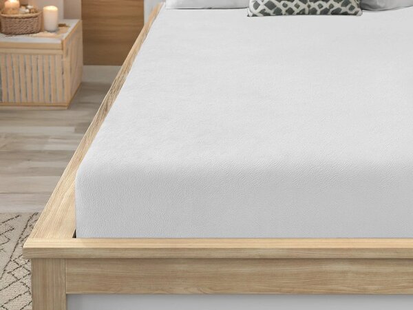 Cearsaf Cocolino microplus cu elastic SOFT 90x200 cm alb