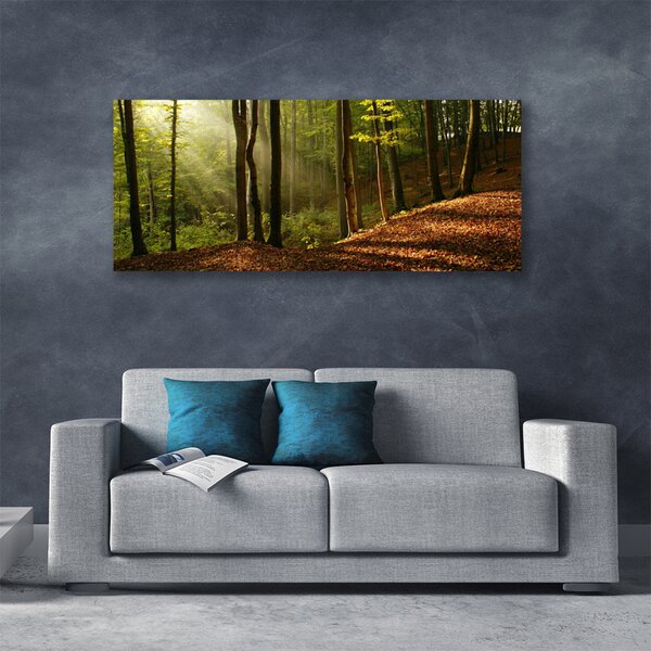 Tablou pe panza canvas Natural Pădurea Verde Maro