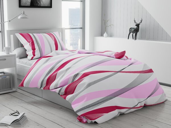 Lenjerie de pat din bumbac roz, Sahara Dimensiune lenjerie de pat: 70 x 90 cm | 140 x 220 cm