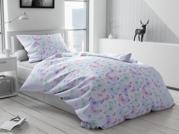 Lenjerie de pat din bumbac violet, Michel Dimensiune lenjerie de pat: 70 x 90 cm | 140 x 220 cm