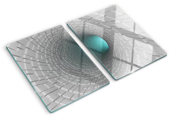 Tocător din sticlă Tunel 3D cu efect de adâncime