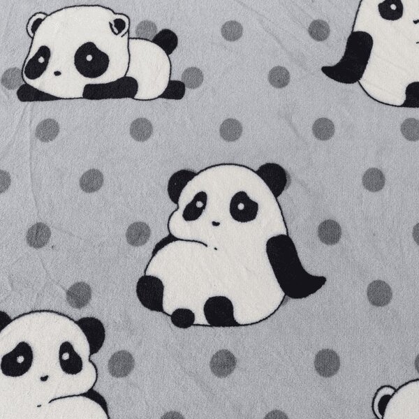 Cearsaf Cocolino microplus cu elastic PANDA 180x200 cm gri