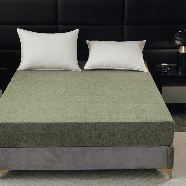 Cearsaf Cocolino microplus cu elastic GRENA 90x200 cm verde