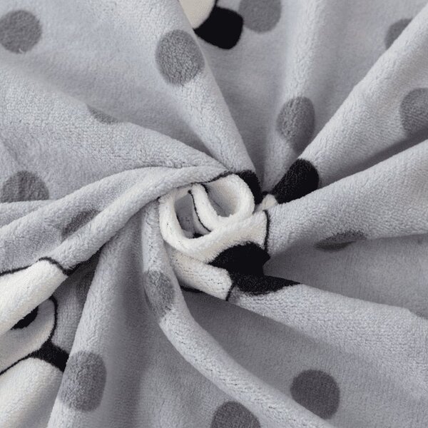 Cearsaf Cocolino microplus cu elastic PANDA 180x200 cm gri