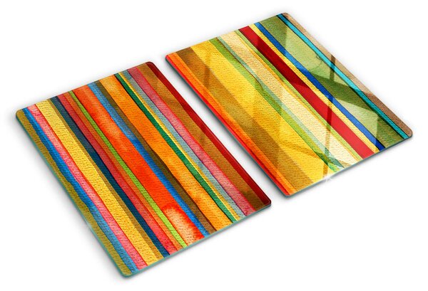 Tocător de bucătărie Dungi abstracte colorate