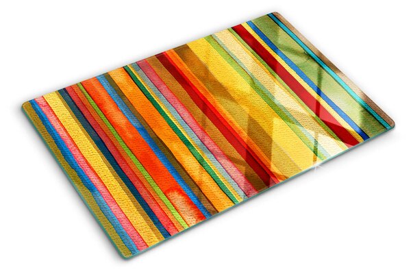 Tocător de bucătărie Dungi abstracte colorate
