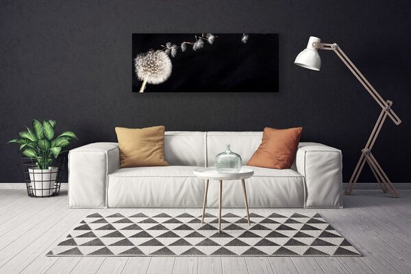 Tablou pe panza canvas Păpădie Floral Alb
