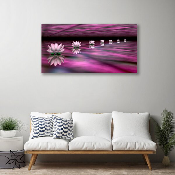 Tablou pe panza canvas Flori roz Floral