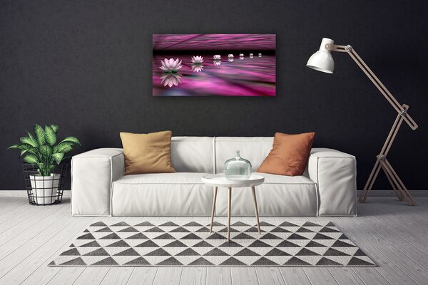 Tablou pe panza canvas Flori roz Floral