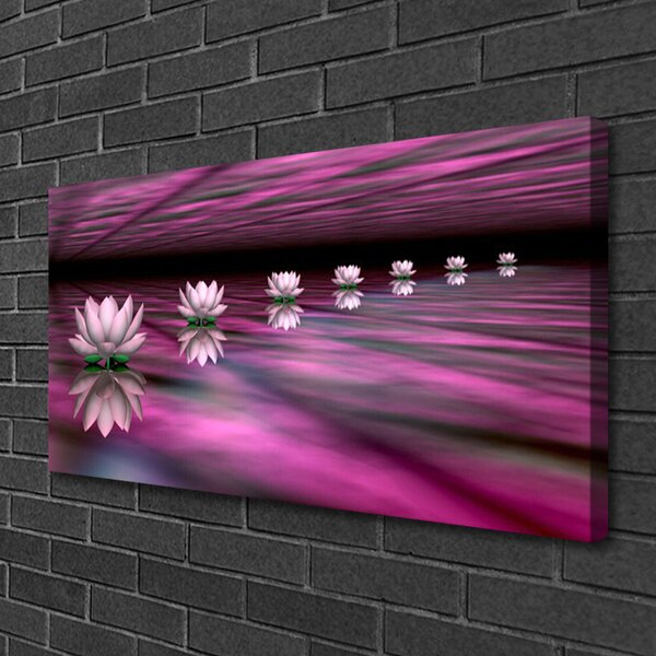 Tablou pe panza canvas Flori roz Floral