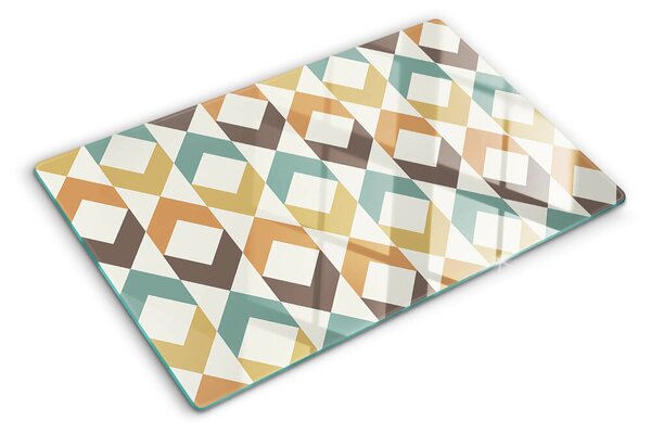 Tocător de bucătărie Geometrie în culori pastelate