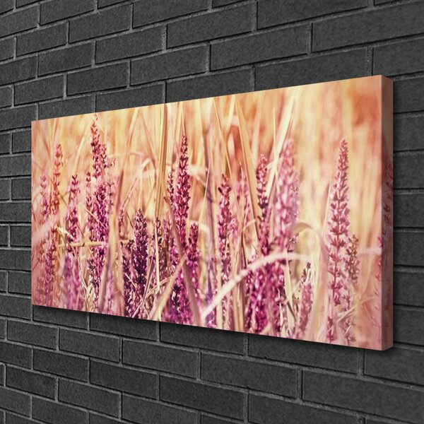 Tablou pe panza canvas Grâu Floral Brown