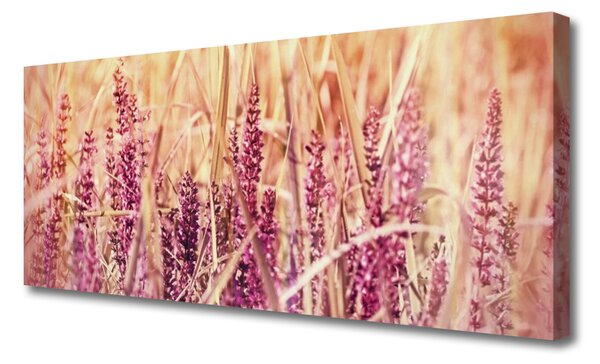 Tablou pe panza canvas Grâu Floral Brown