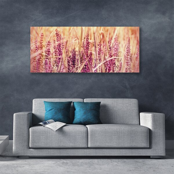 Tablou pe panza canvas Grâu Floral Brown