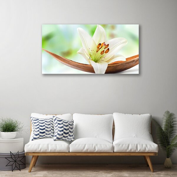 Tablou pe panza canvas Florale flori albe