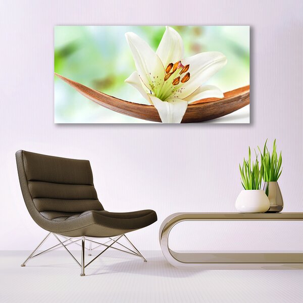 Tablou pe panza canvas Florale flori albe