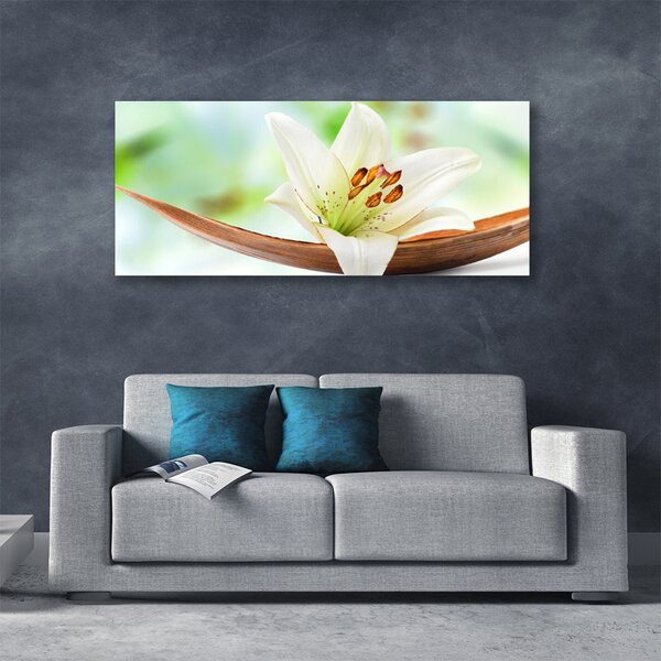 Tablou pe panza canvas Florale flori albe
