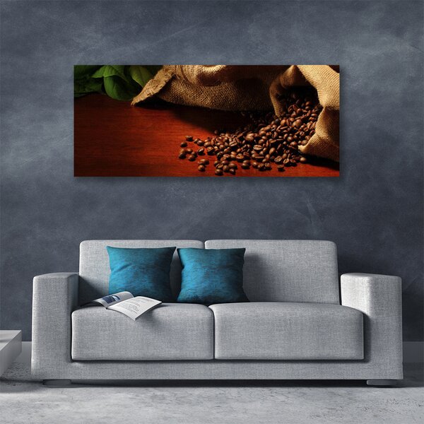 Tablou pe panza canvas Boabe de cafea Bucătărie Brun