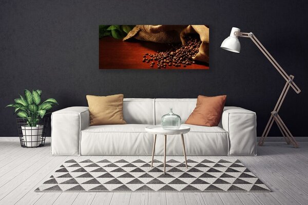 Tablou pe panza canvas Boabe de cafea Bucătărie Brun