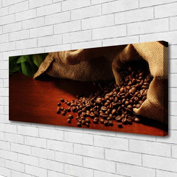 Tablou pe panza canvas Boabe de cafea Bucătărie Brun
