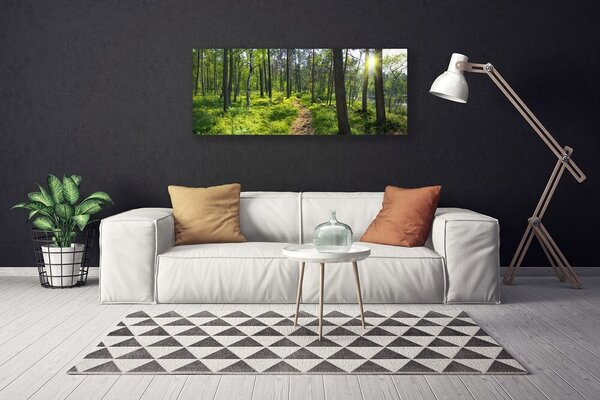 Tablou pe panza canvas Natural Pădurea Verde Maro