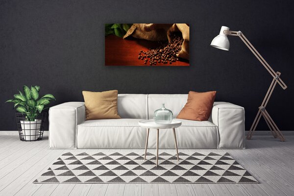 Tablou pe panza canvas Boabe de cafea Bucătărie Brun