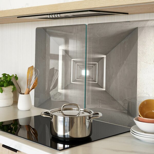 Tocător de bucătărie Interior geometric cu efect de adâncime