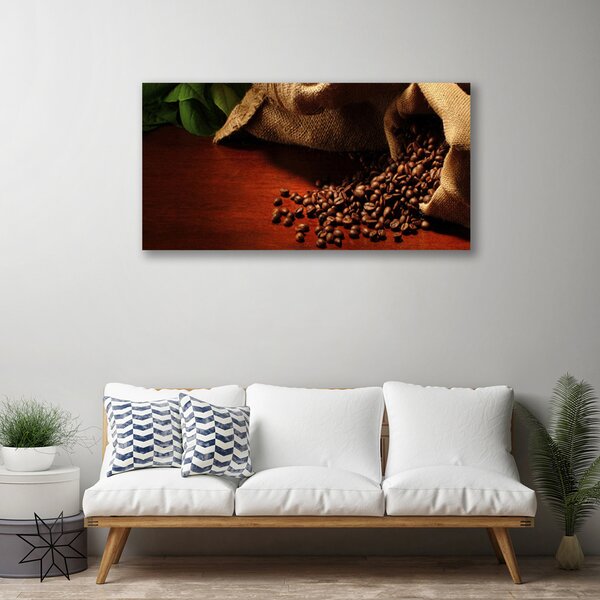 Tablou pe panza canvas Boabe de cafea Bucătărie Brun