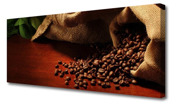 Tablou pe panza canvas Boabe de cafea Bucătărie Brun