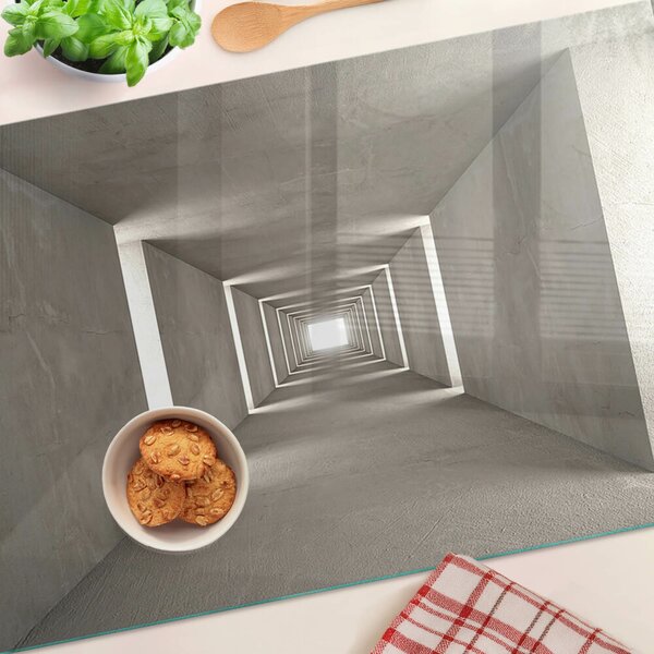 Tocător de bucătărie Interior geometric cu efect de adâncime