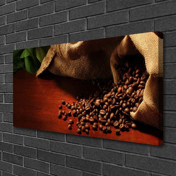 Tablou pe panza canvas Boabe de cafea Bucătărie Brun