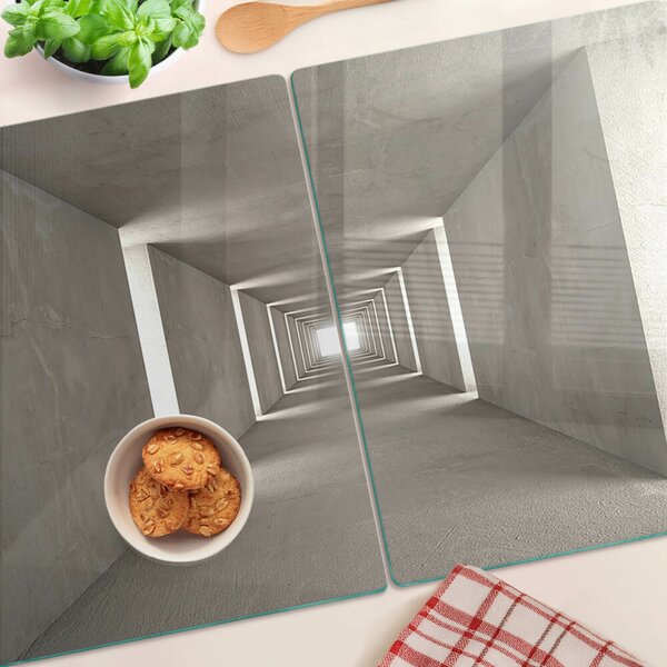 Tocător de bucătărie Interior geometric cu efect de adâncime
