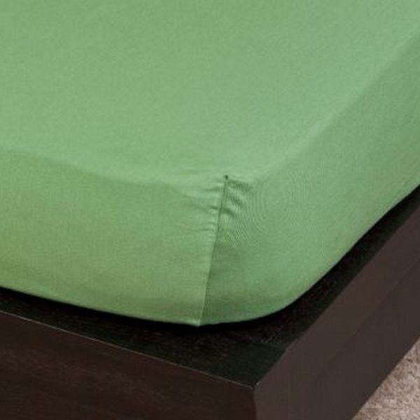 Cearșaf Jersey cu elastic 90/100x200 cm (verde maslin)