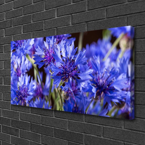 Tablou pe panza canvas Flori Floral violet