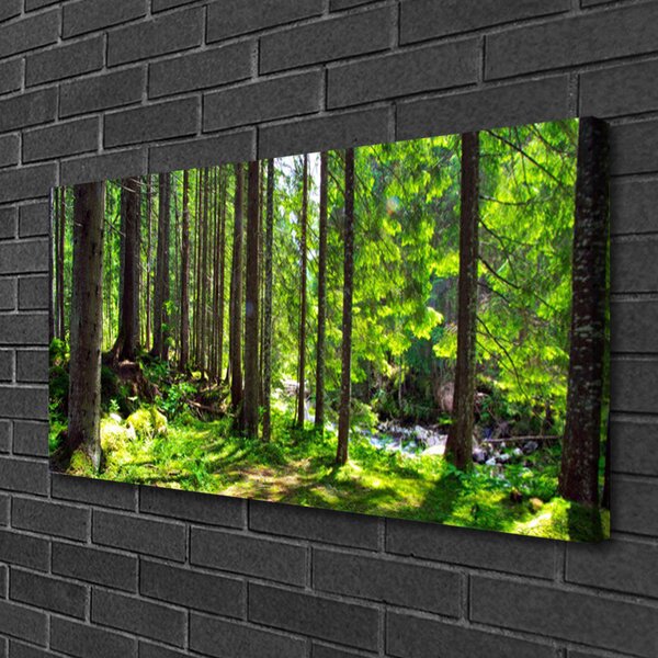 Tablou pe panza canvas Natural Pădurea Verde Maro