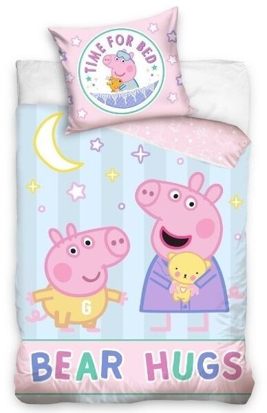 Lenjerie de pat Peppa Pig (bear hughs) pentru copii
